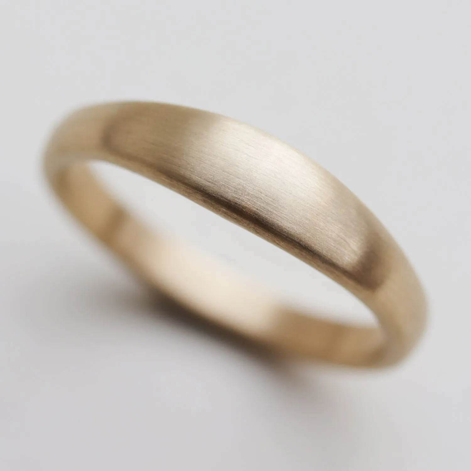 10k Yellow Gold Tapered Wedding Band