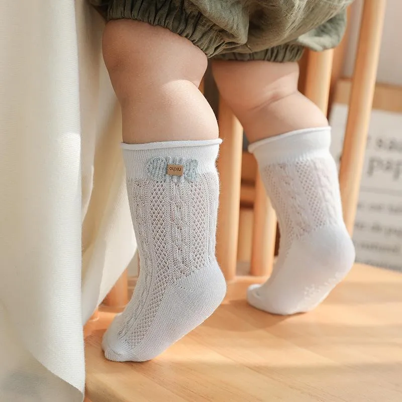 3-Pairs Baby Thin Mesh Anti-slip Socks