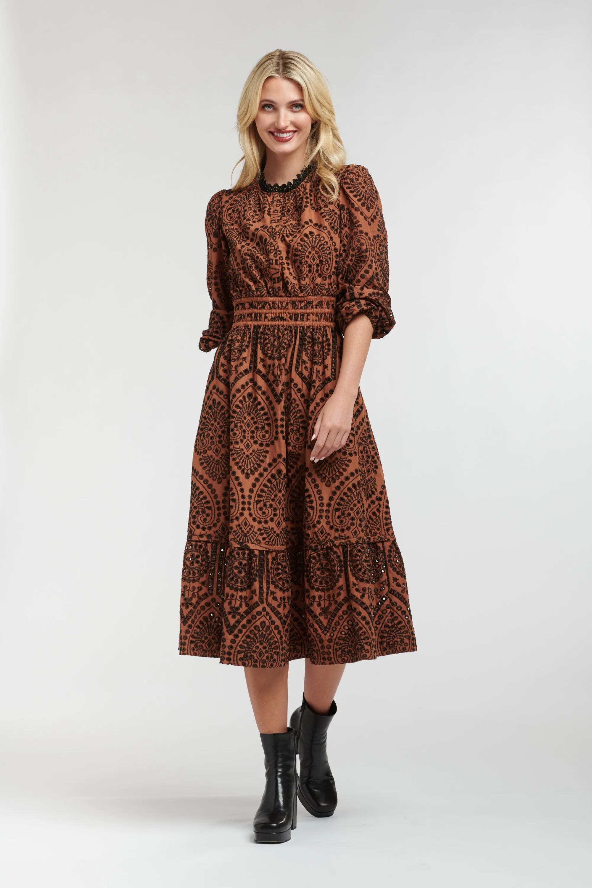 365 Days - Evermore Dress - Cognac / Black