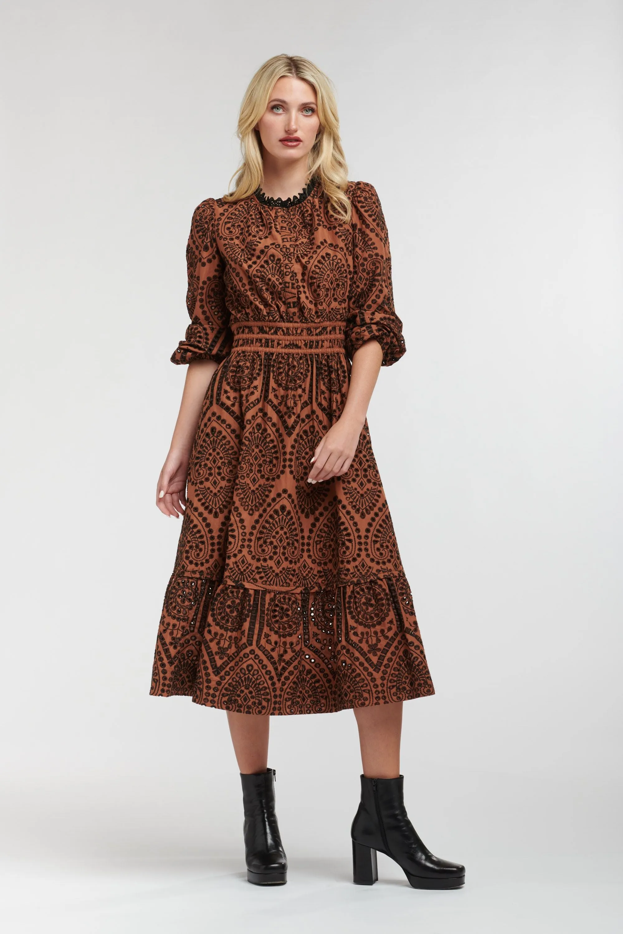 365 Days - Evermore Dress - Cognac / Black