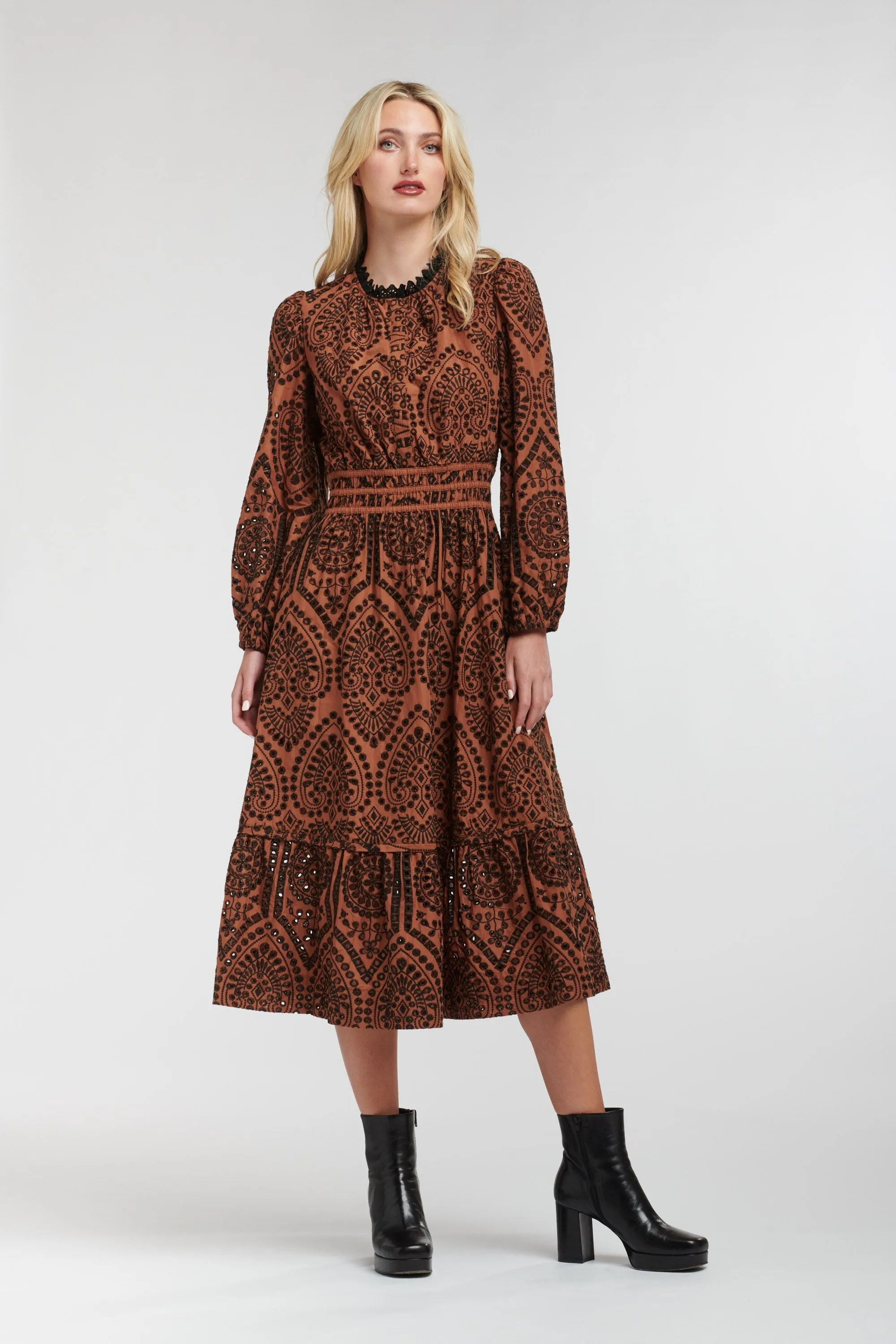 365 Days - Evermore Dress - Cognac / Black