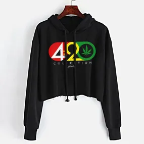 420 Collection Crop Top Hoodie