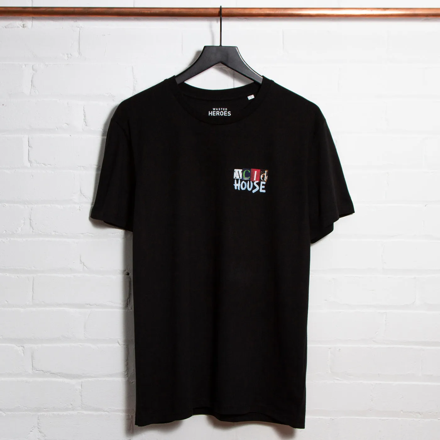 Acid House Cut Panorama Back Print - Tshirt - Black