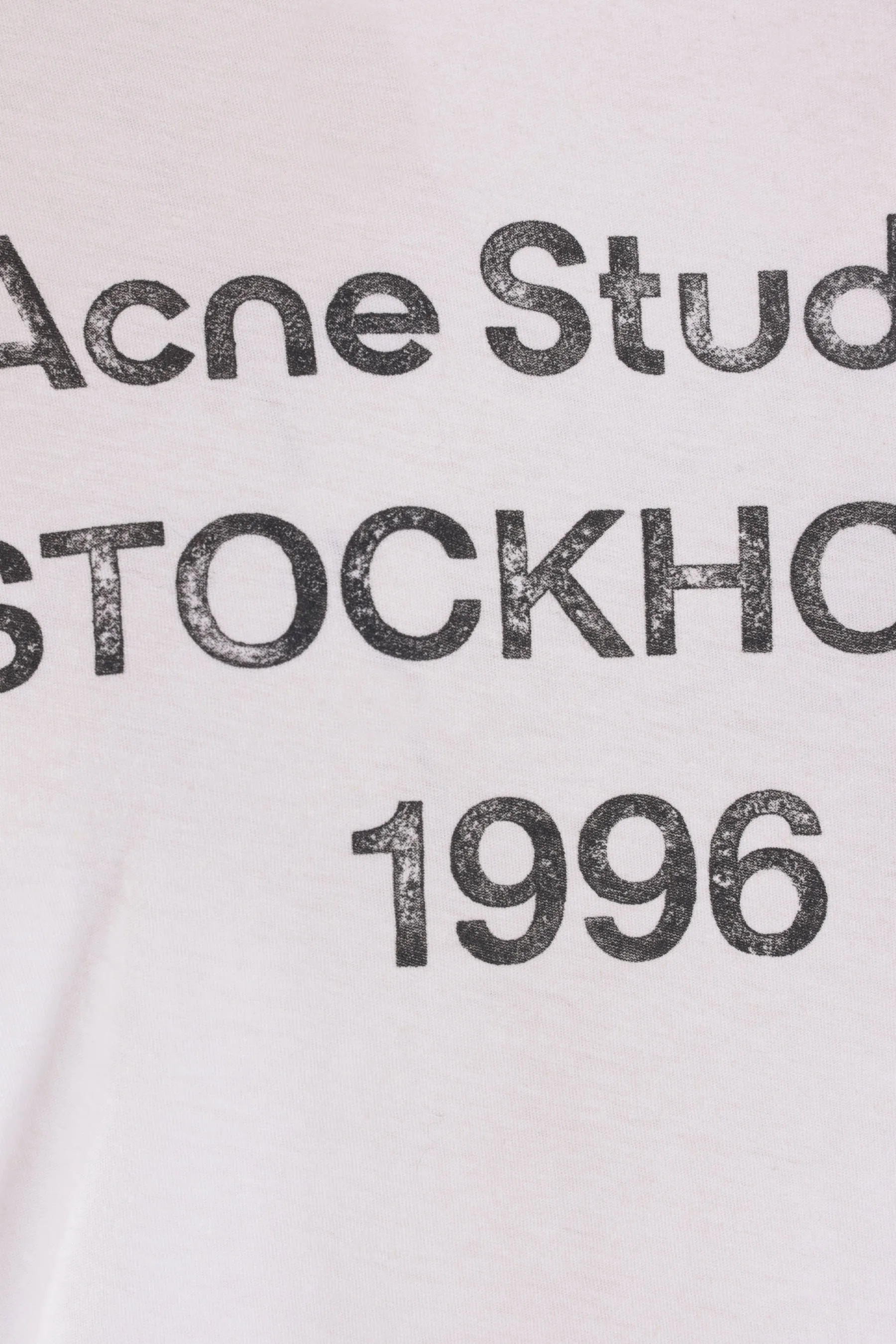 Acne Studios 1996 print cotton and hemp t-shirt