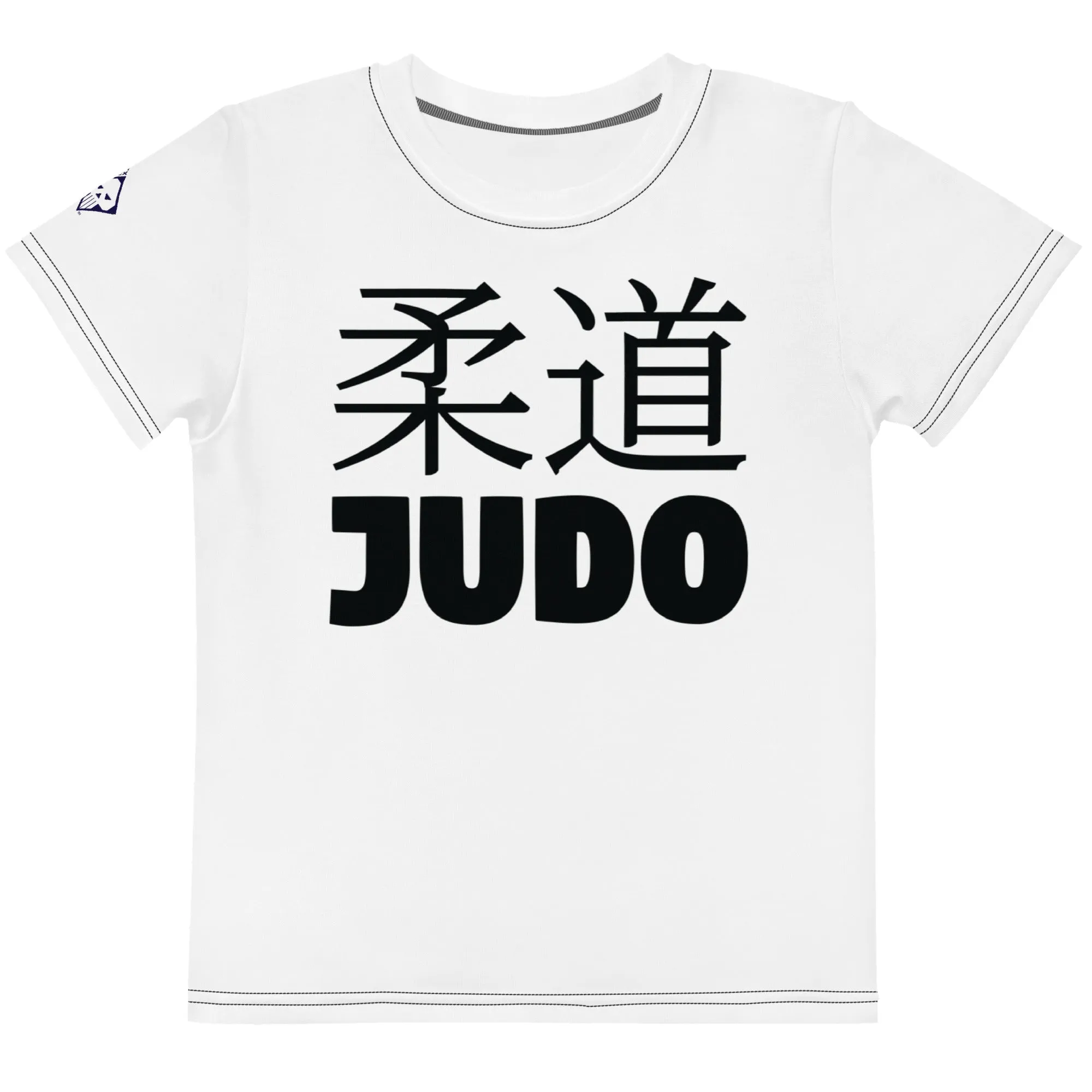 Active and Stylish: Girl's Short Sleeve Classic Judo Rash Guard - Snow