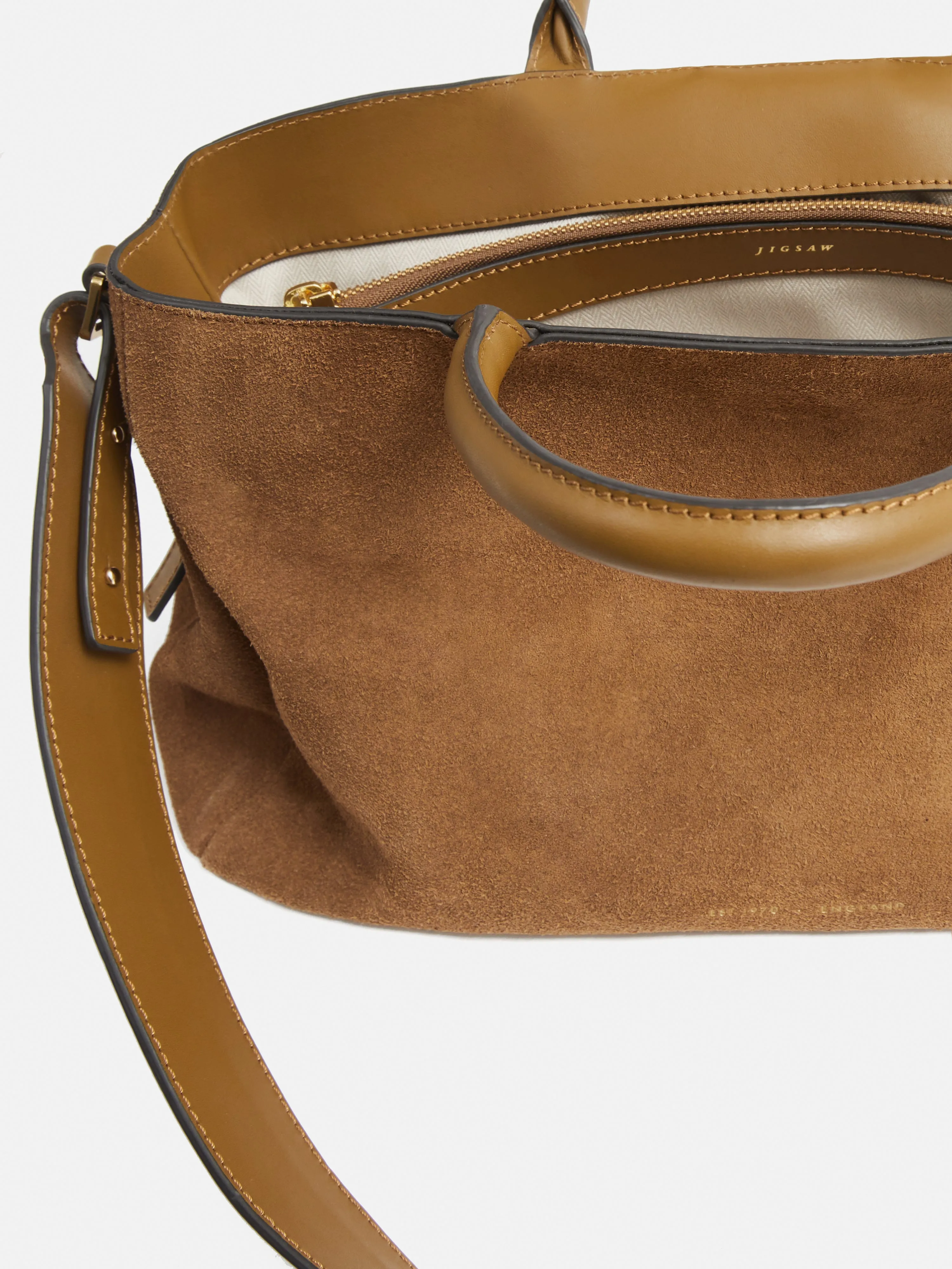 Adela Suede Tote | Brown