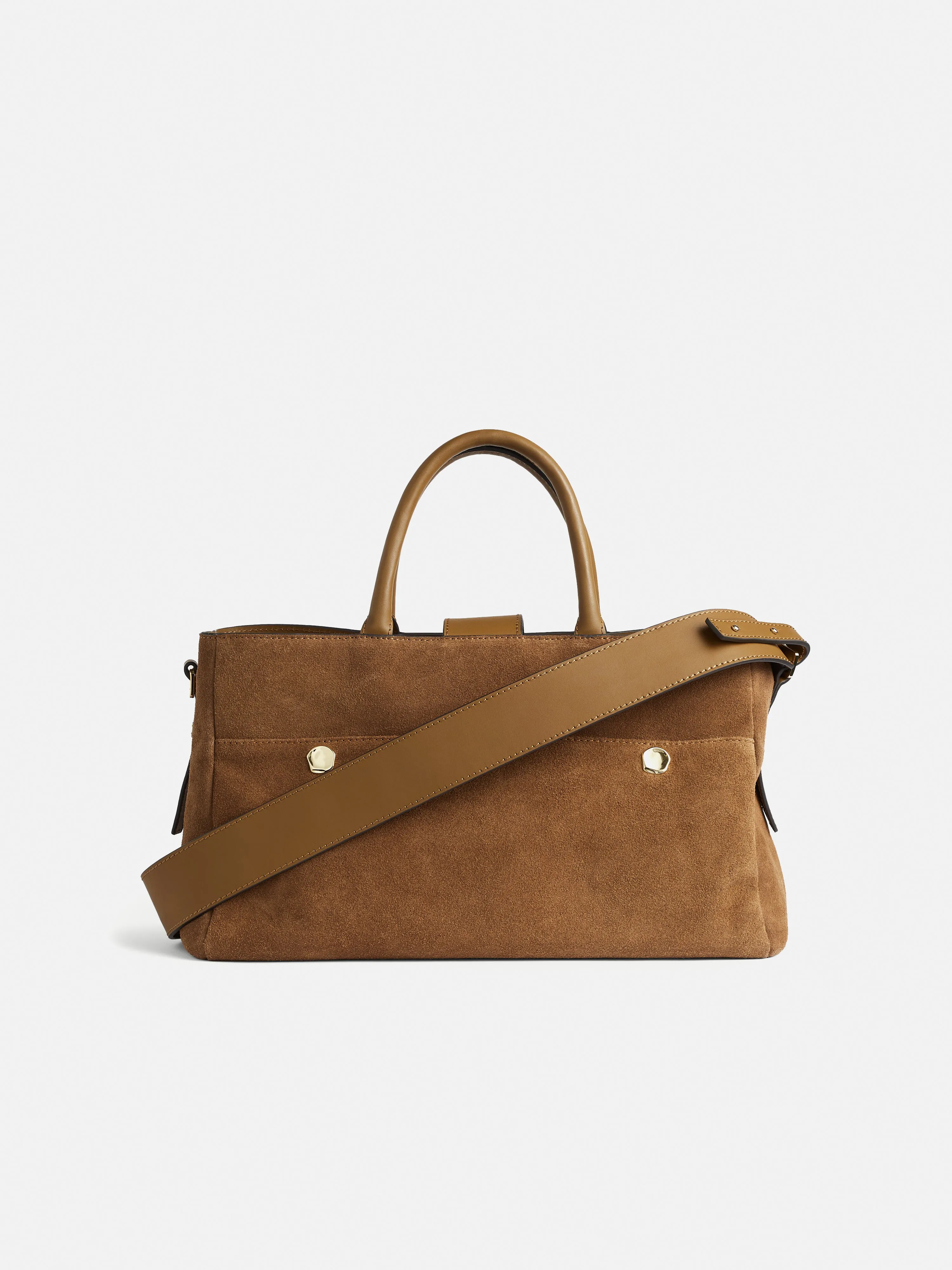 Adela Suede Tote | Brown