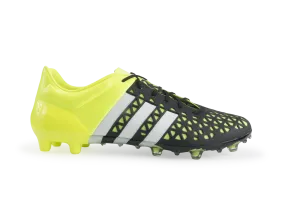 adidas Men's ACE 15.1 FG/AG Black/Night Metallic/Solar Yellow