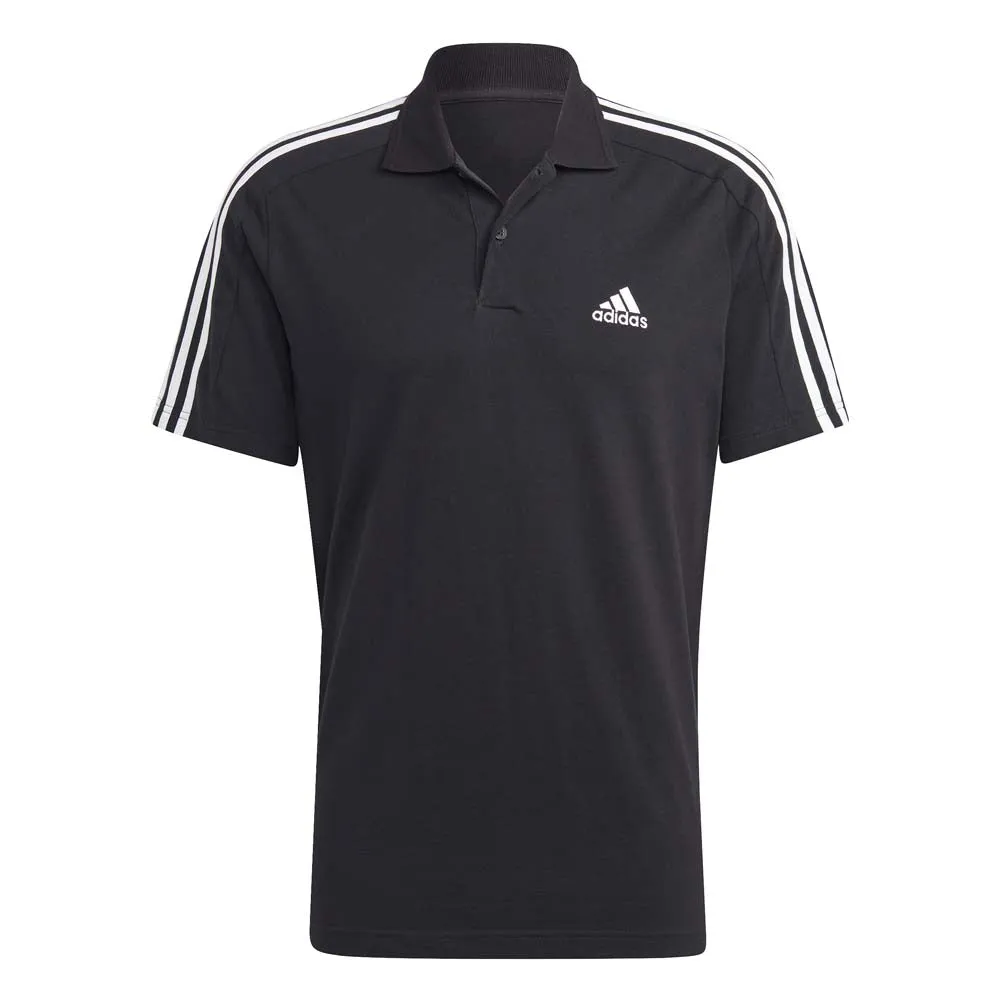 adidas Men's Essentials Piqué Embroidered Small Logo 3-Stripes Polo Shirt