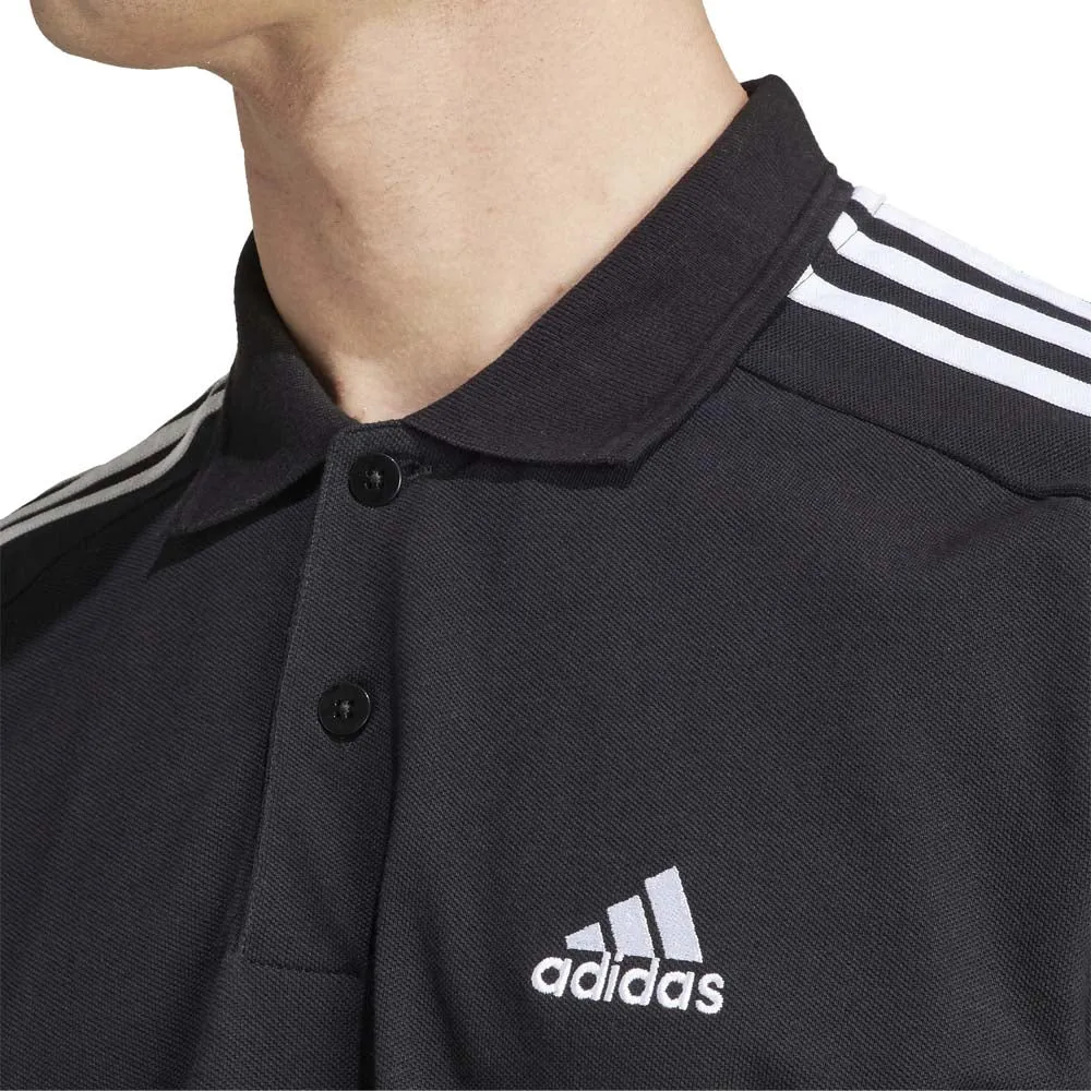 adidas Men's Essentials Piqué Embroidered Small Logo 3-Stripes Polo Shirt