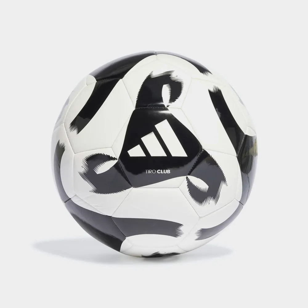 Adidas Unisex Tiro Club Soccer Ball White/Black_ 182412 _ White