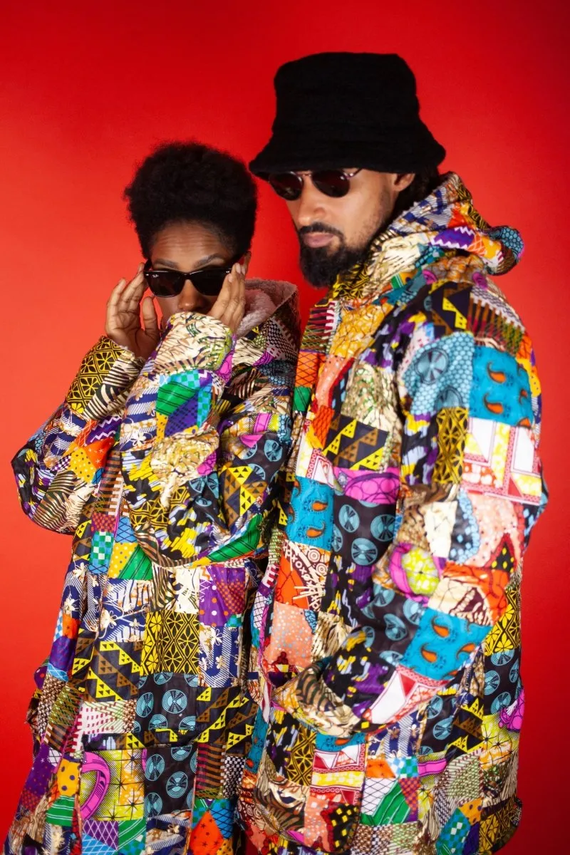 African Winter Coat In Crazy Patchwork