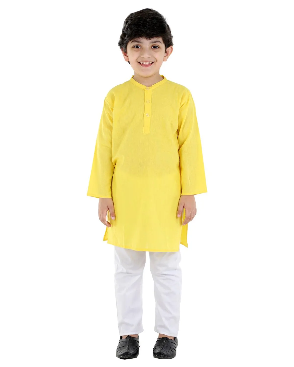 Ahhaaaa Kids Ethnic Cotton Printed Waistcoat with Kurta Pajama Set For Boys