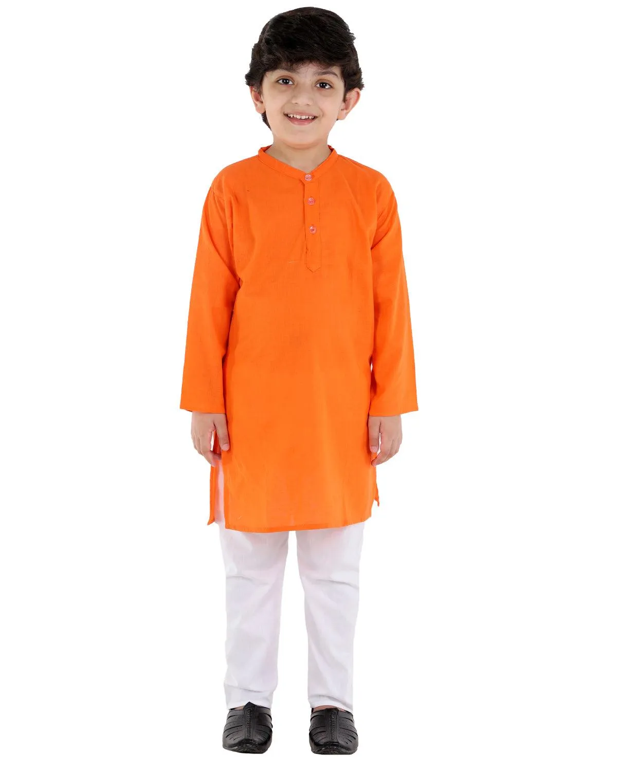 Ahhaaaa Kids Ethnic Cotton Printed Waistcoat with Kurta Pajama Set For Boys