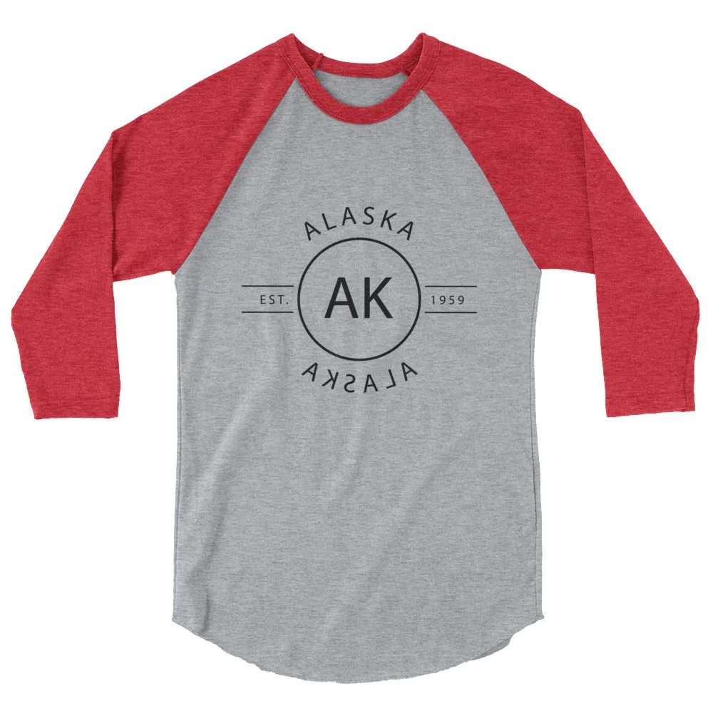 Alaska - 3/4 Sleeve Raglan Shirt - Reflections