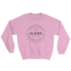 Alaska - Crewneck Sweatshirt - Latitude & Longitude