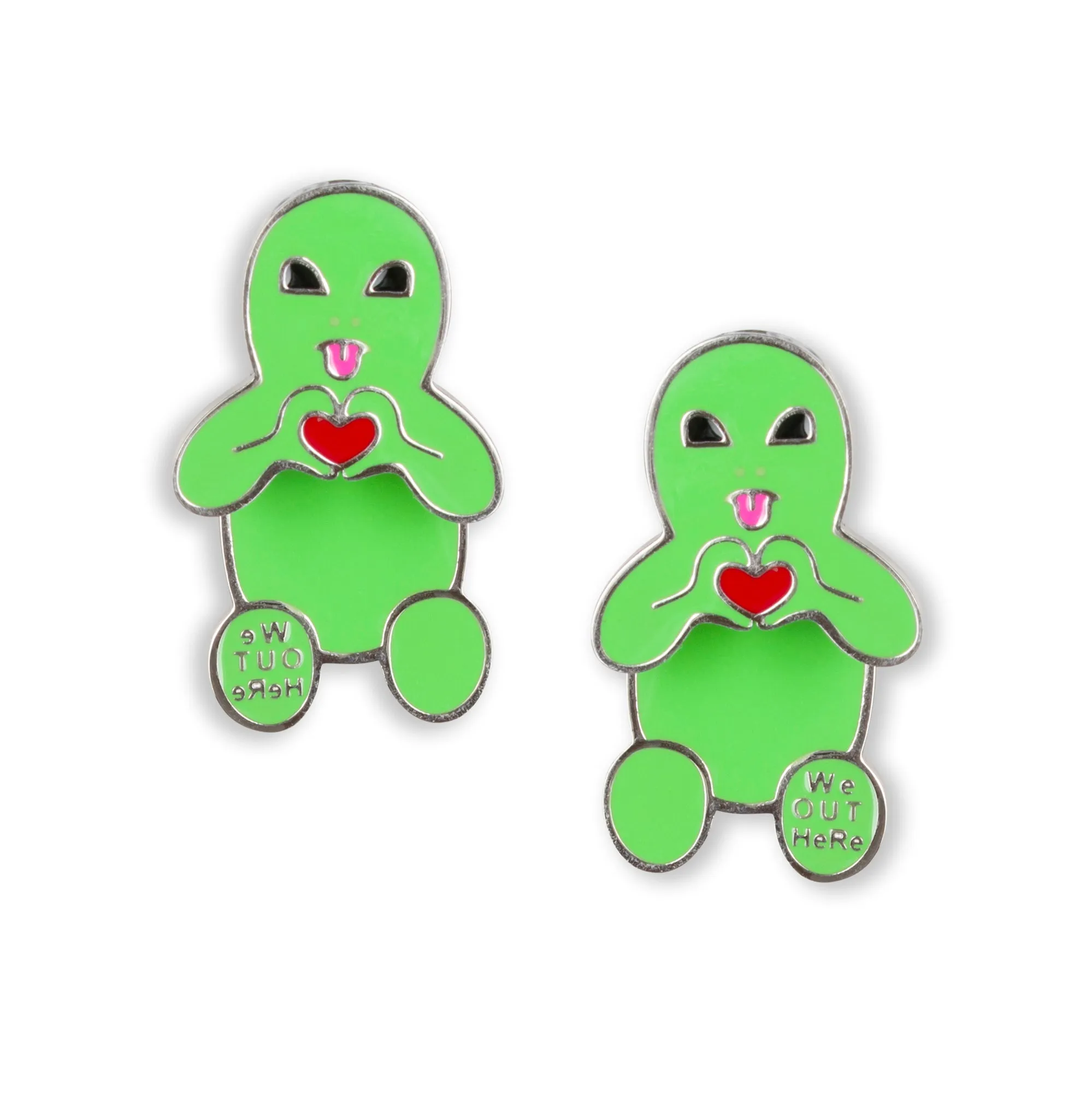 Alien Loves Earring Set (Green)