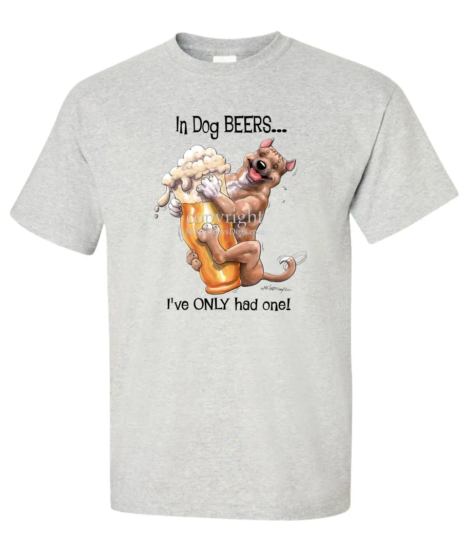 American Staffordshire Terrier - Dog Beers - T-Shirt