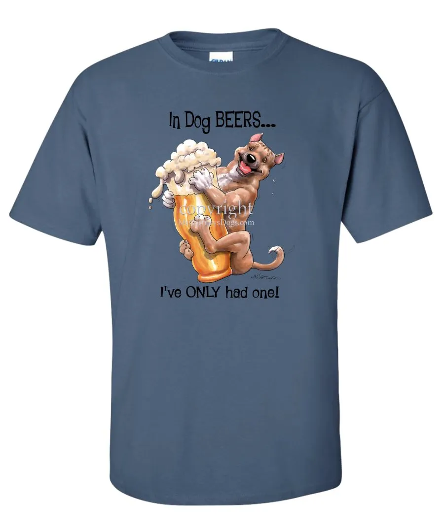 American Staffordshire Terrier - Dog Beers - T-Shirt