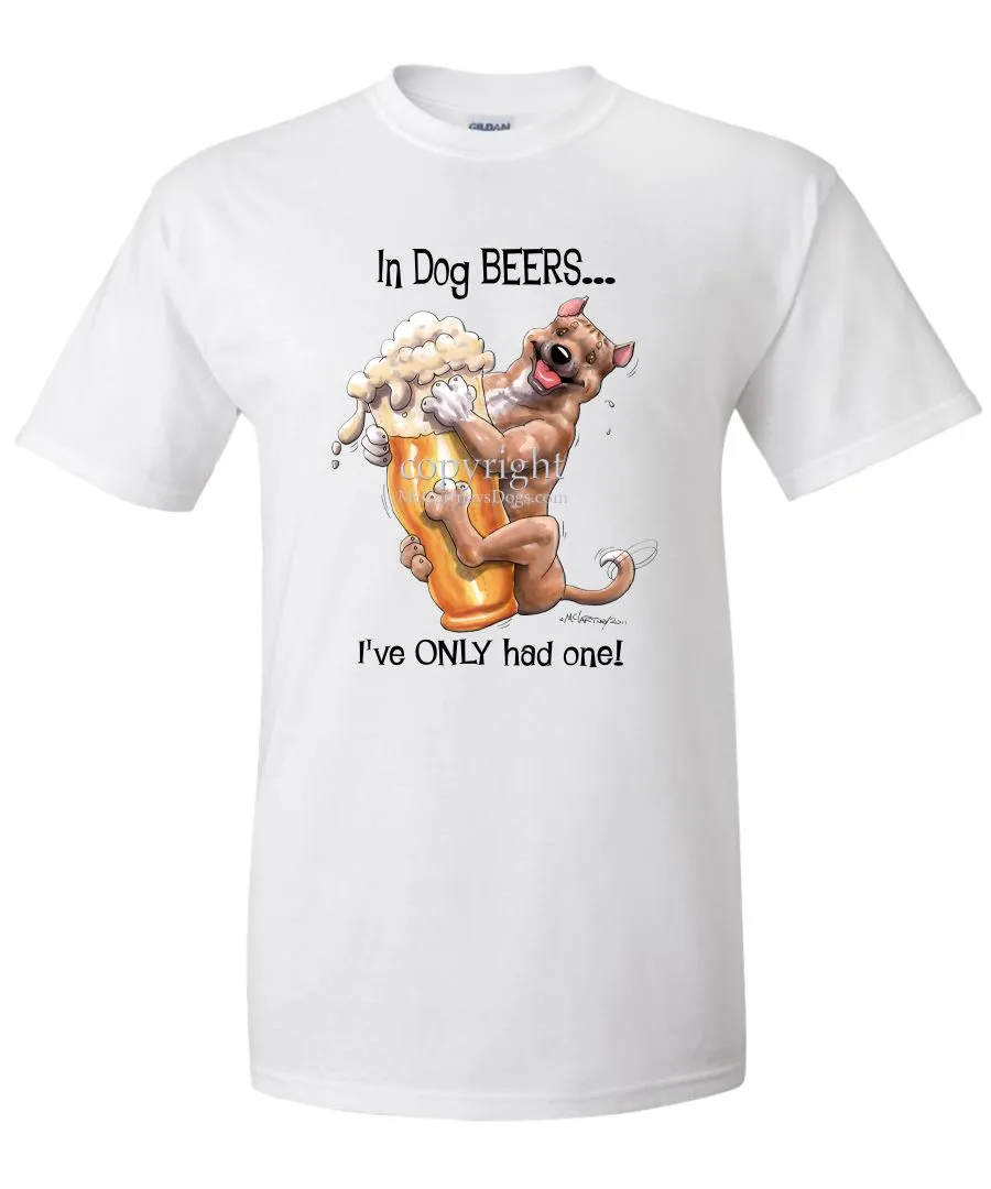 American Staffordshire Terrier - Dog Beers - T-Shirt