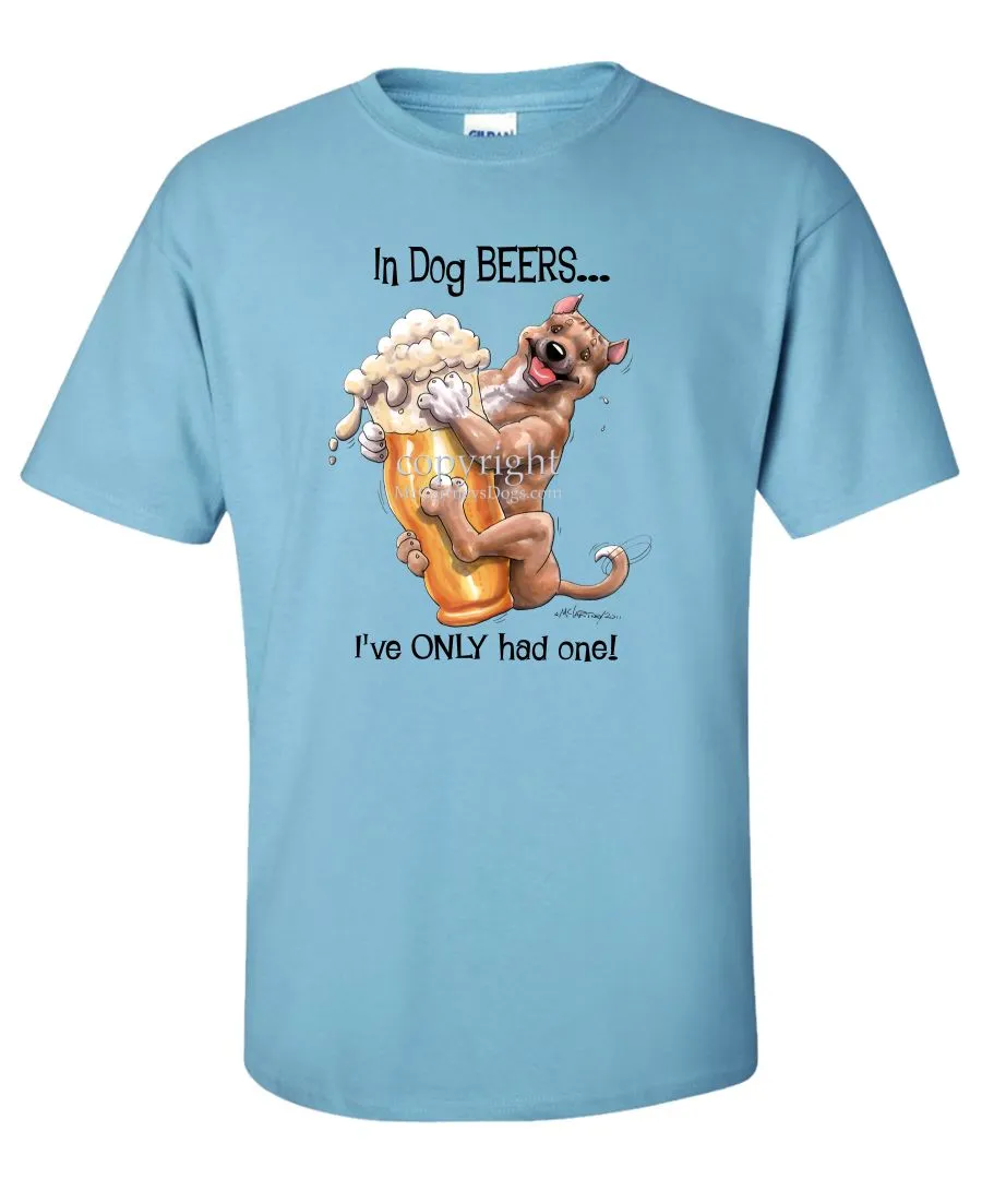 American Staffordshire Terrier - Dog Beers - T-Shirt