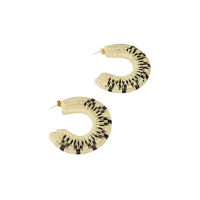 Aretes Werregue Beige y Negro