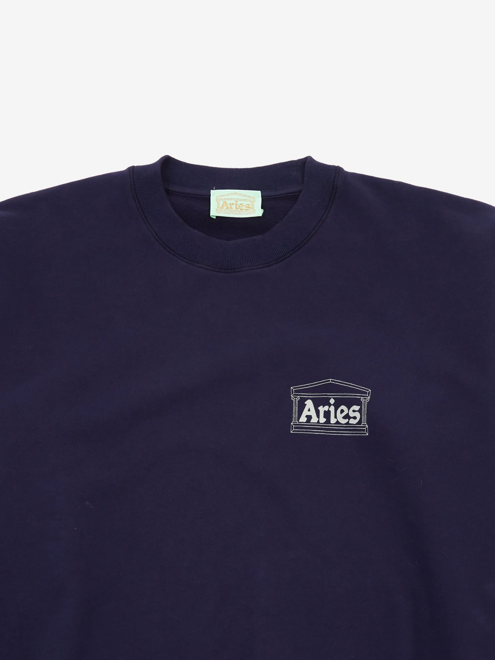 Aries Mini Temple Sweatshirt - Navy