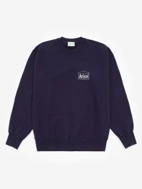 Aries Mini Temple Sweatshirt - Navy