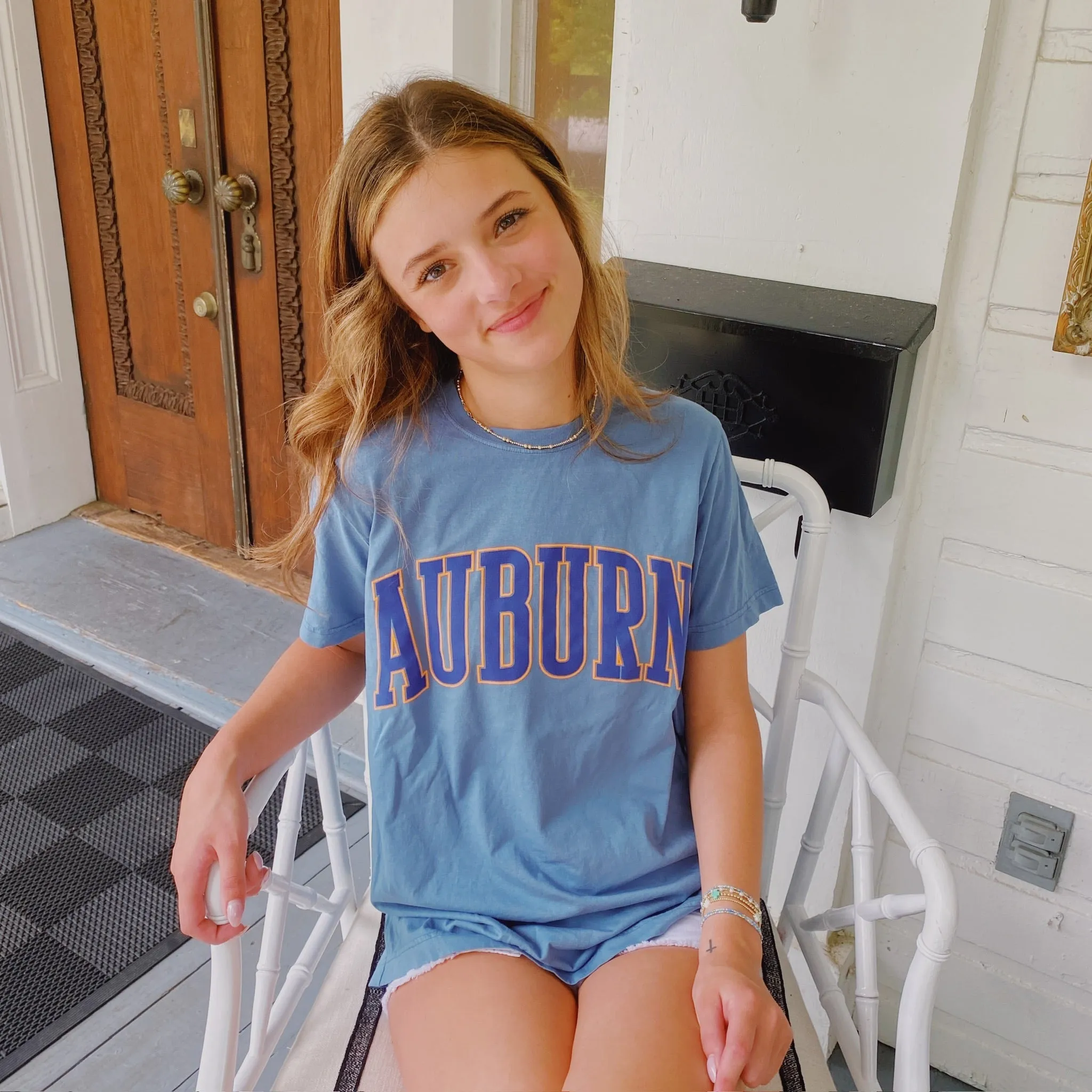 AUBURN PUFF BLUE GRAPHIC T-SHIRTS