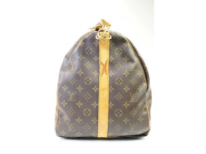 Authentic Pre-owned Louis Vuitton Monogram Keepall Bandouliere 55 Traveling Bag Duffle M41414 182019