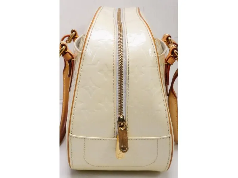 Authentic Pre-owned Louis Vuitton Vernis Perle Pearl White Summit Drive Hand Tote Bag M93514 200255