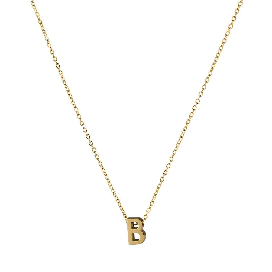 B NECKLACE - GOLD