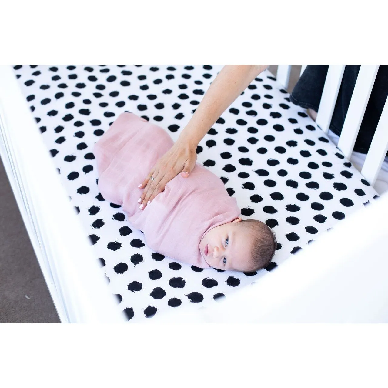 Baby Bamboo Swaddle Blanket - Perfectly Pink