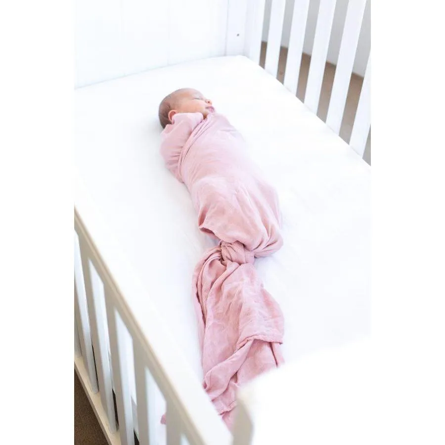 Baby Bamboo Swaddle Blanket - Perfectly Pink