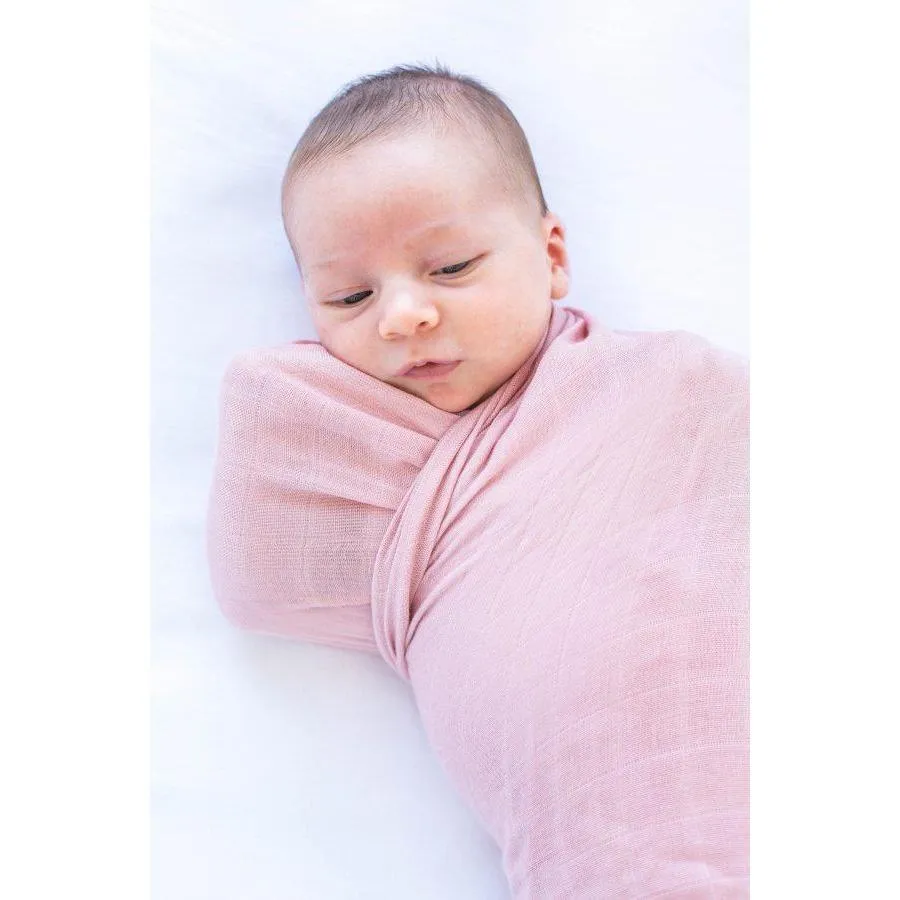 Baby Bamboo Swaddle Blanket - Perfectly Pink