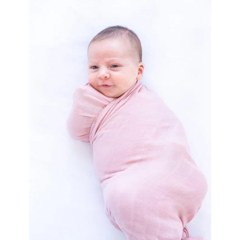 Baby Bamboo Swaddle Blanket - Perfectly Pink