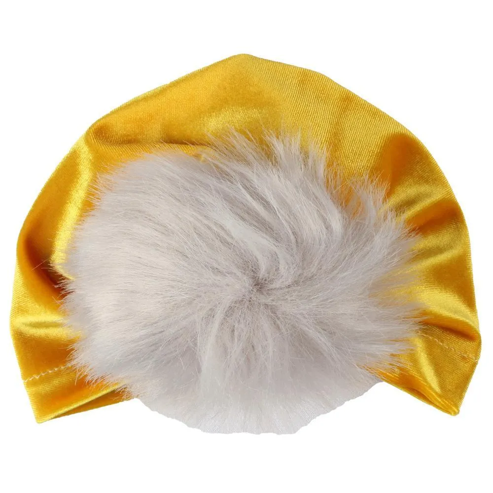 Baby Fluff Ball Hat Headband