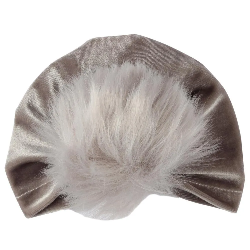 Baby Fluff Ball Hat Headband