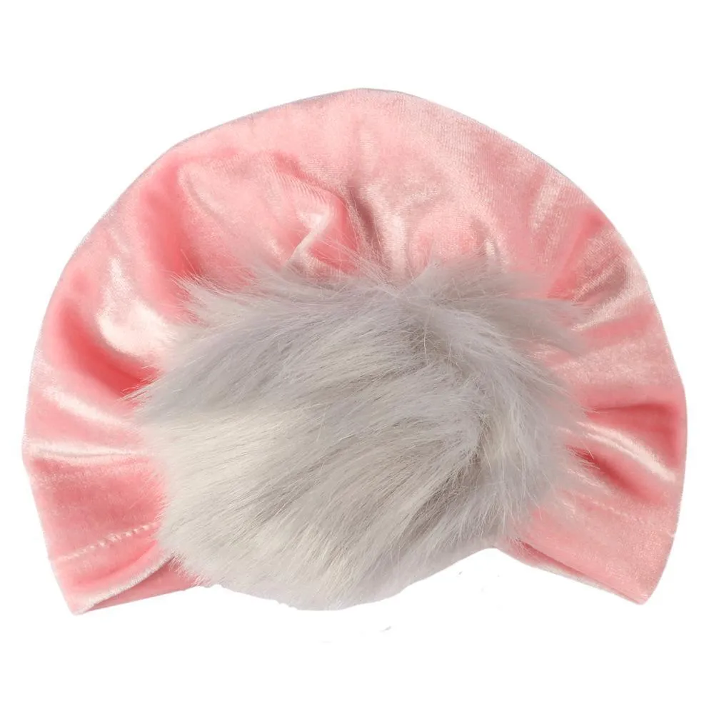 Baby Fluff Ball Hat Headband