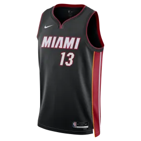 Bam Adebayo Nike Miami HEAT Icon Black Youth Swingman Jersey