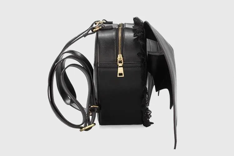 Bat Wings Leather Backpack