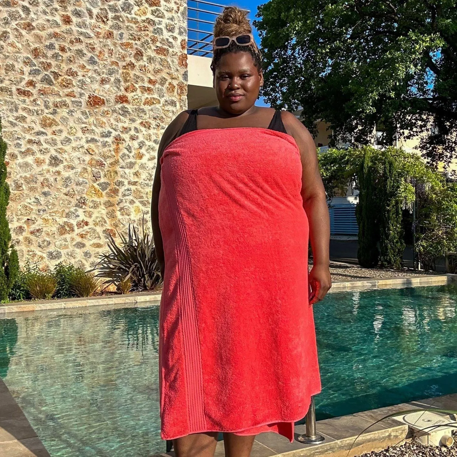 Big Softee Towel - Coral