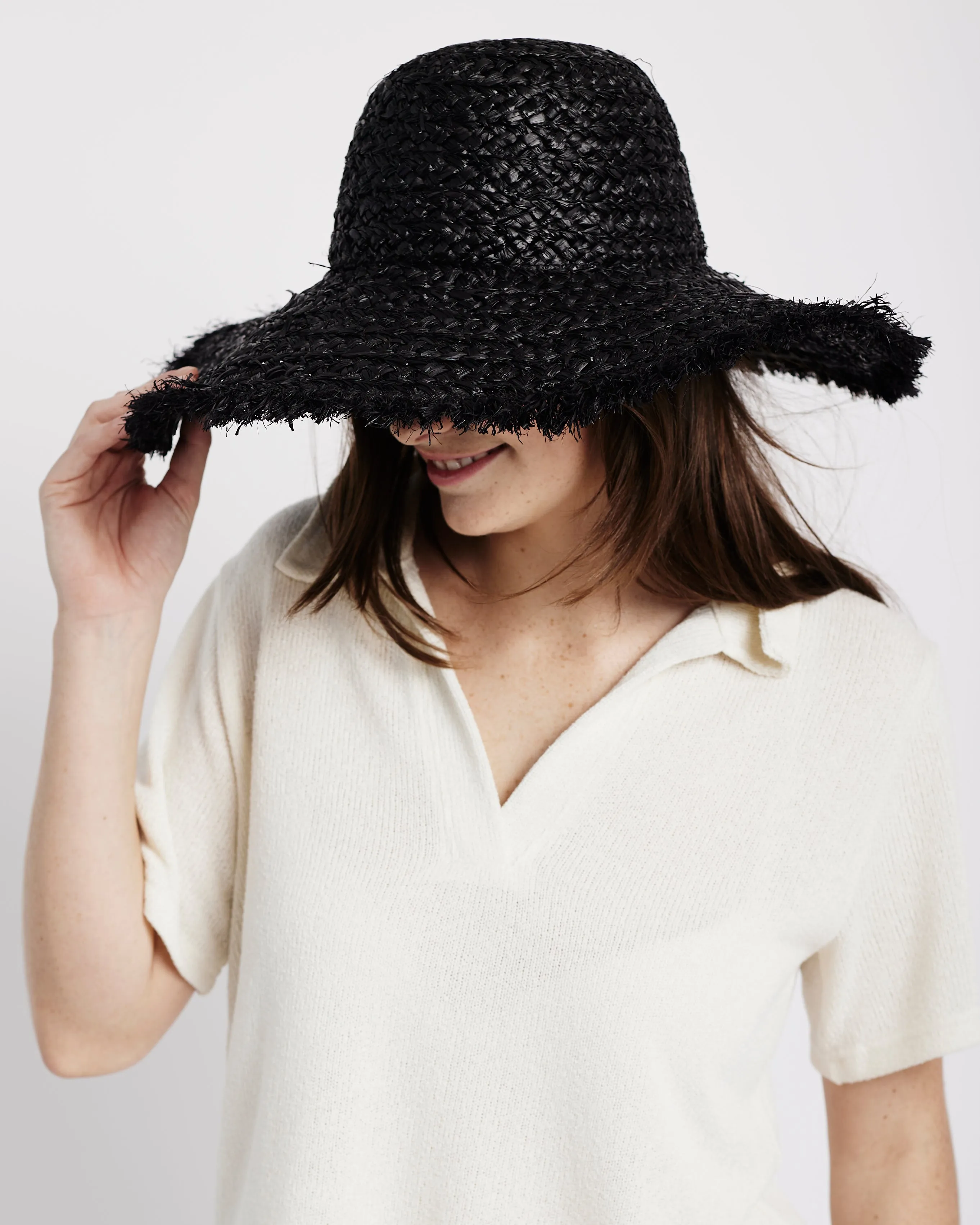 Big Straw Hat in Black