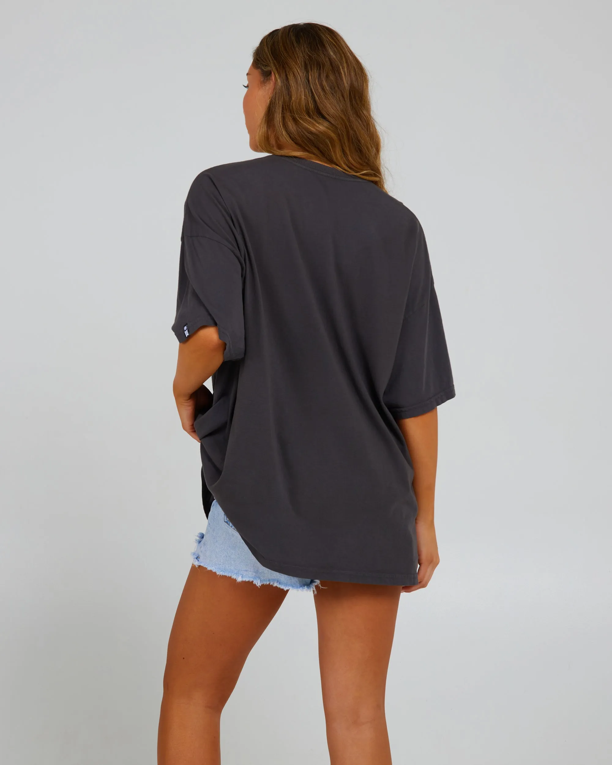 Big Wave Charcoal Cover Up Tee