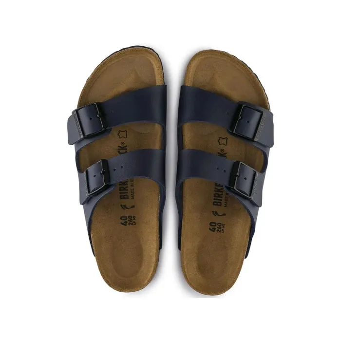 Birkenstock Arizona Birko Flor Blue Regular Width