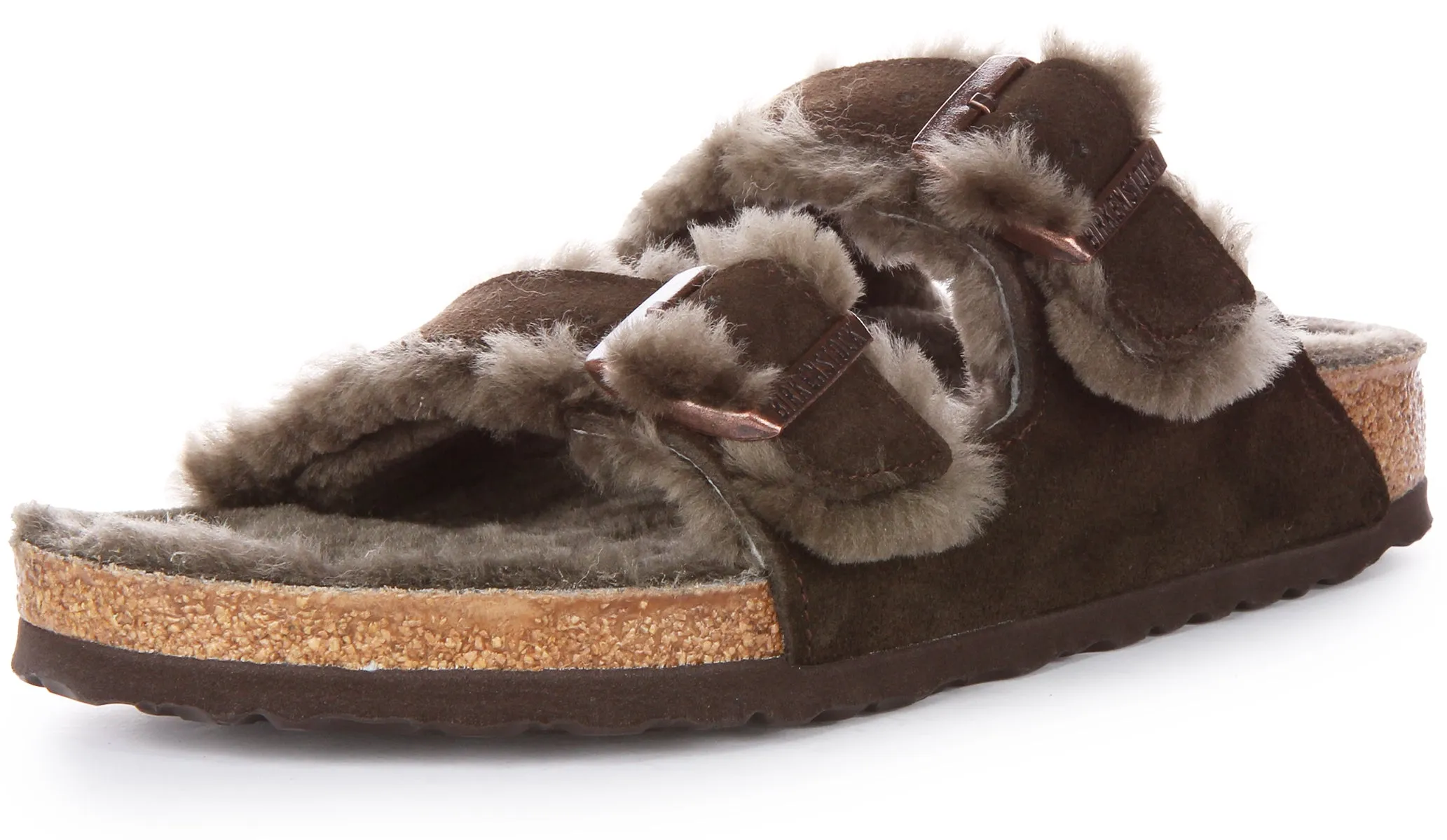 Birkenstock Arizona Shearling In Moca | Regular Fit