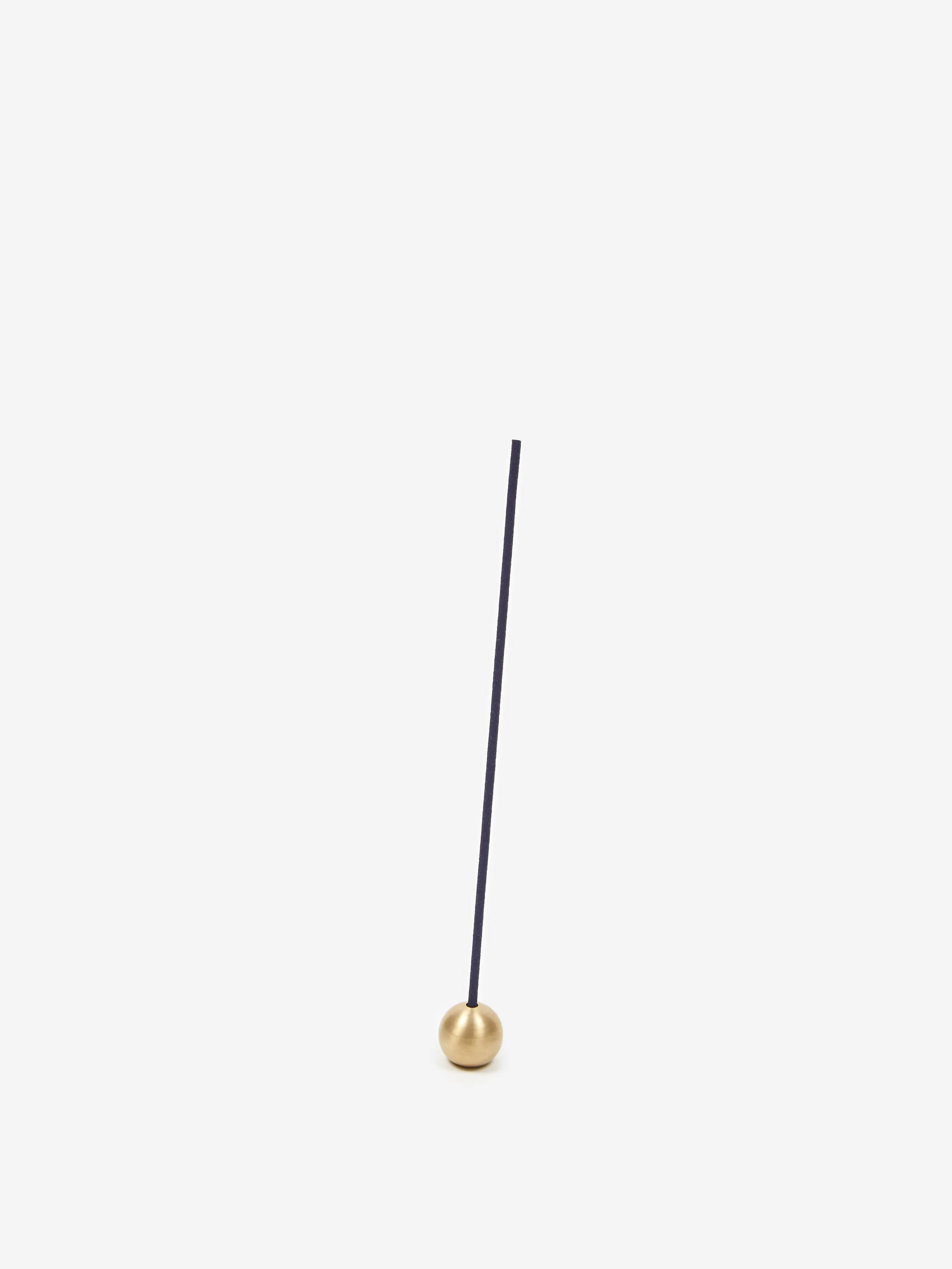 Bodha Ritual Brass Incense Holder - Sphere (Brushed)