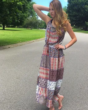 Boho Chic Patchwork Maxi