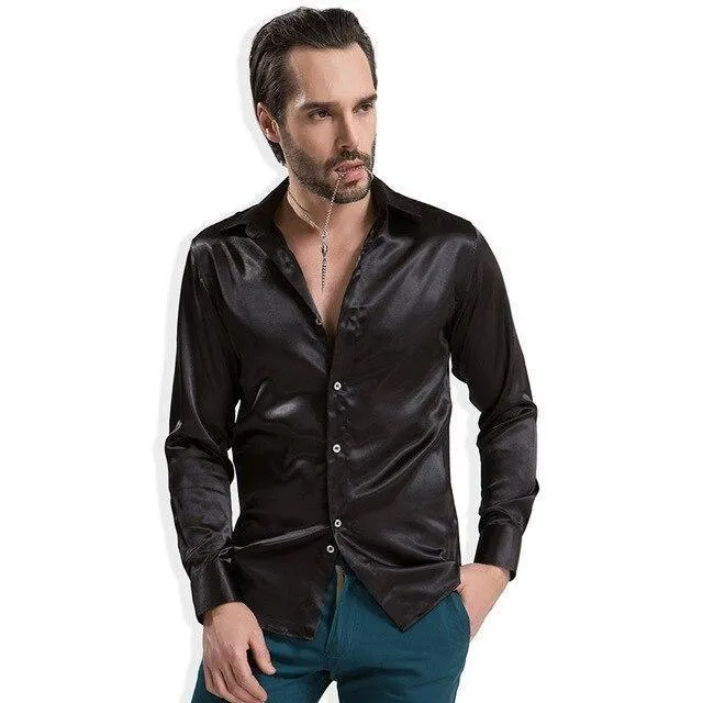 Bolan Satin Silk Shirt For Men