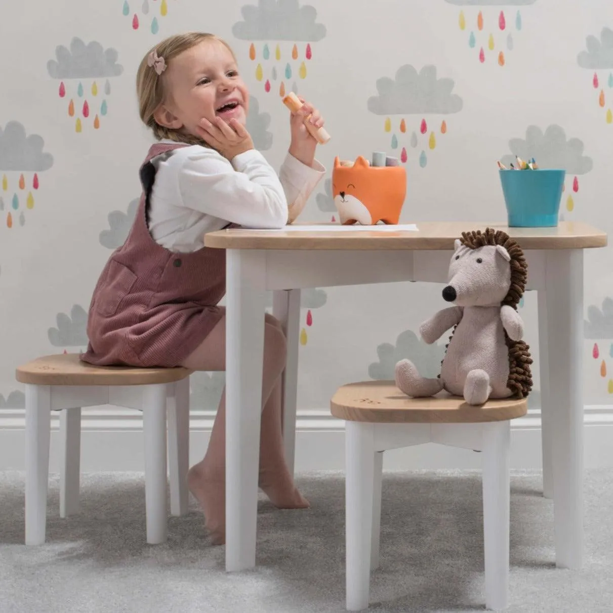 Boori Tidy Stool for Study Table Desk